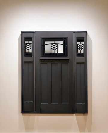 60X80 CRAFTSMAN EXTERIOR COMPOSITE DOOR SWCC RH 60X80  ESPRESSO, OPENABL