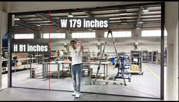 Screen size as 81” high × 179” wide.