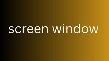 Special Order for Screen Windows (Trial)